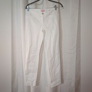 Lilly Pulitzer Patterned White Pants 2015 Size 0